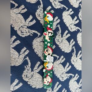 Disney Christmas Slap Bracelet Green Kids Belt with Character Design